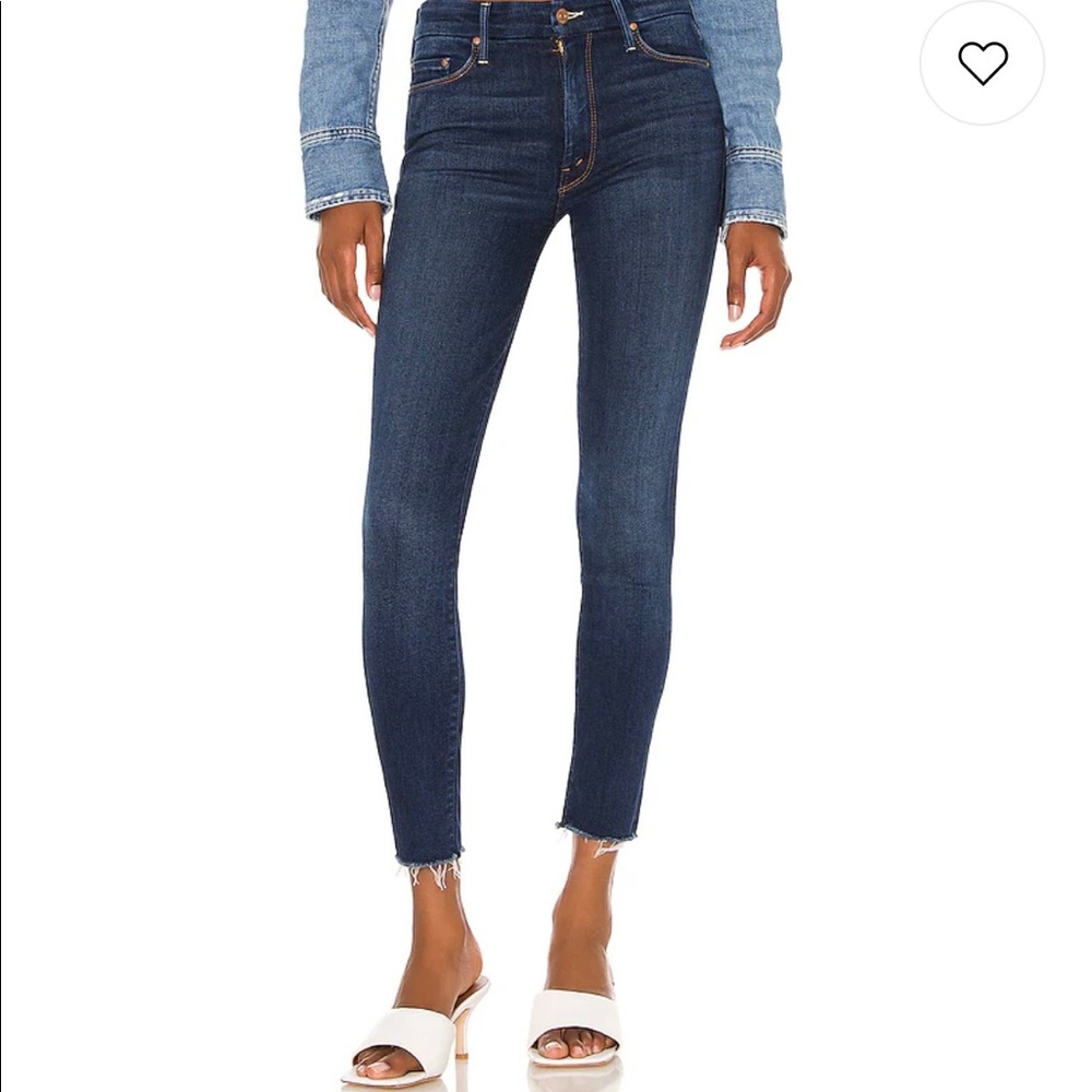 Mother Looker Ankle Fray Jean